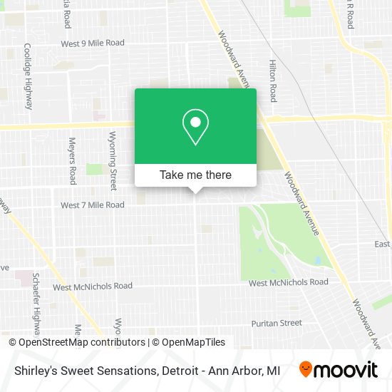 Shirley's Sweet Sensations map