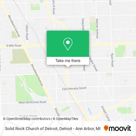 Mapa de Solid Rock Church of Detroit