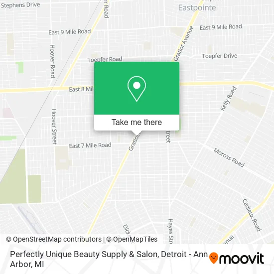 Mapa de Perfectly Unique Beauty Supply & Salon