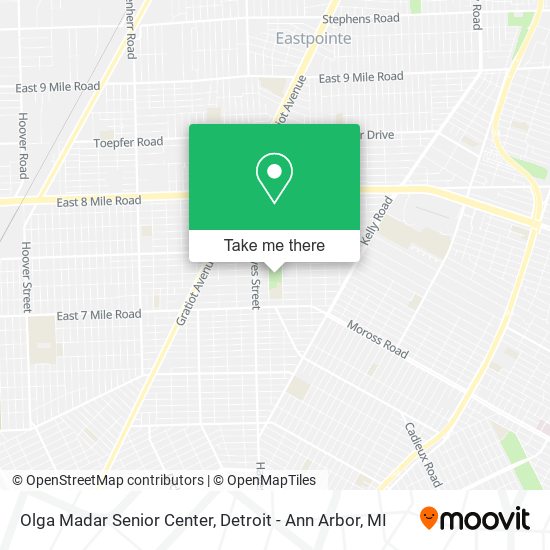 Mapa de Olga Madar Senior Center