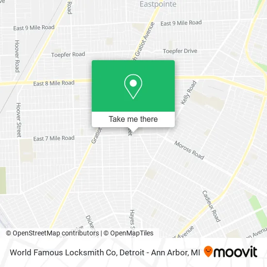 Mapa de World Famous Locksmith Co
