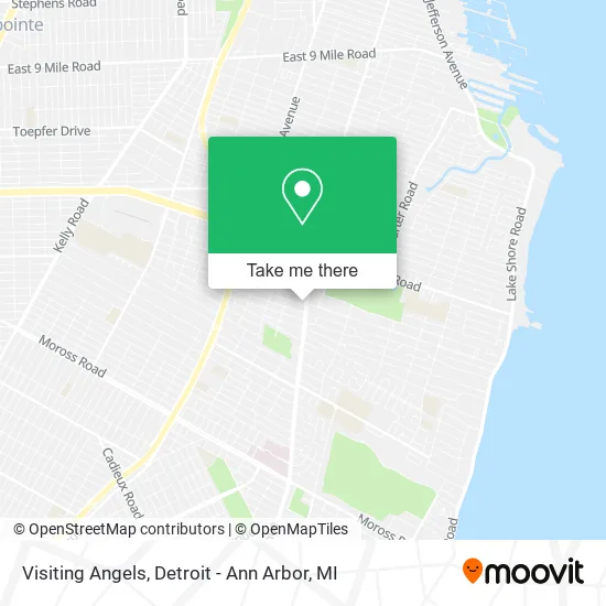 Visiting Angels map
