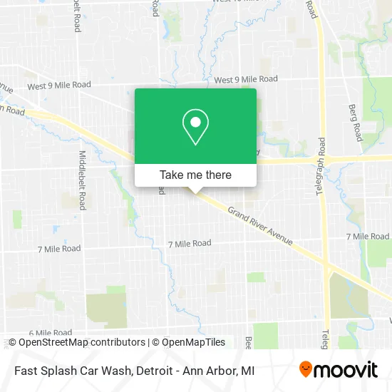 Fast Splash Car Wash map