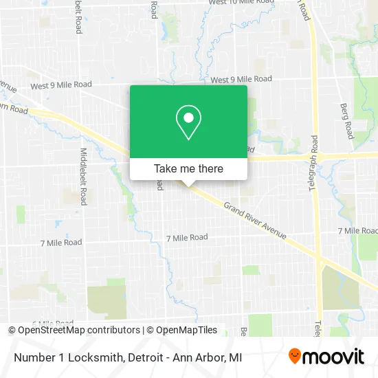 Number 1 Locksmith map