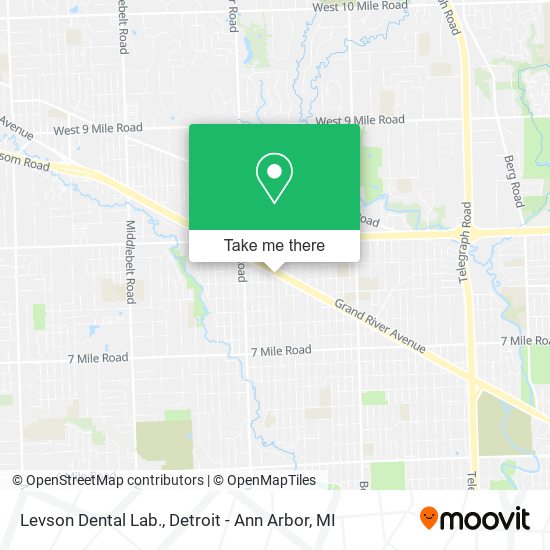 Levson Dental Lab. map