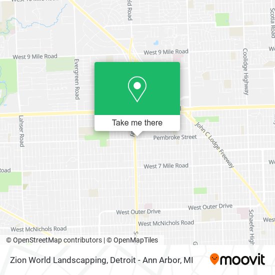 Mapa de Zion World Landscapping