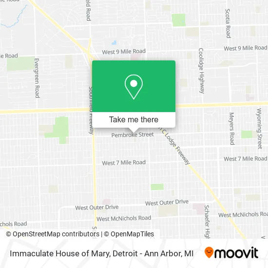 Immaculate House of Mary map