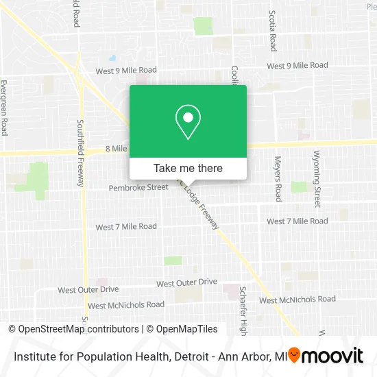 Institute for Population Health map
