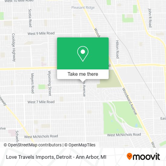 Love Travels Imports map
