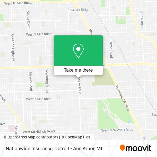 Nationwide Insurance map