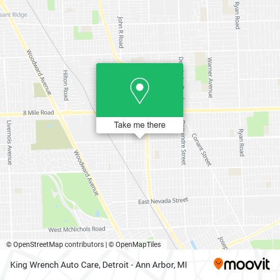 King Wrench Auto Care map