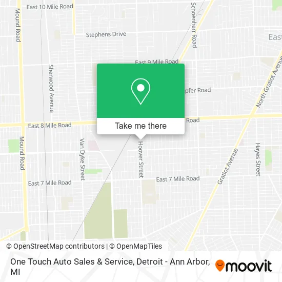 One Touch Auto Sales & Service map
