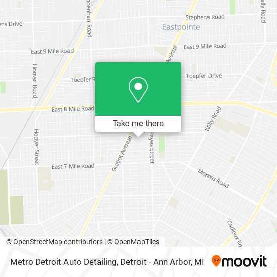 Mapa de Metro Detroit Auto Detailing