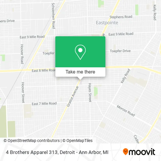 4 Brothers Apparel 313 map