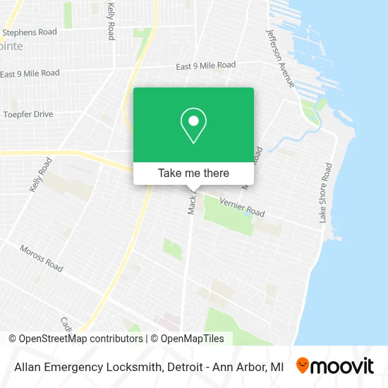 Allan Emergency Locksmith map