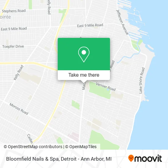 Bloomfield Nails & Spa map