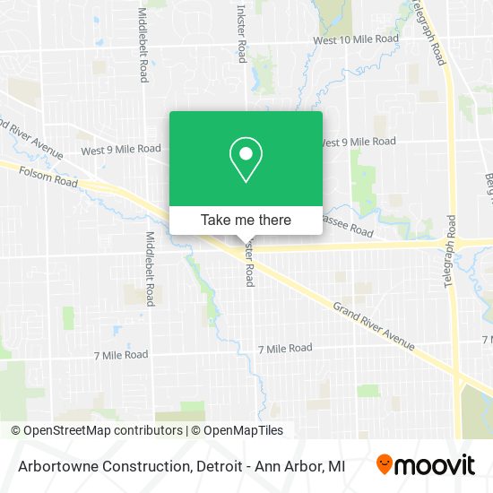 Arbortowne Construction map