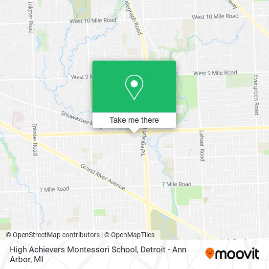 High Achievers Montessori School map