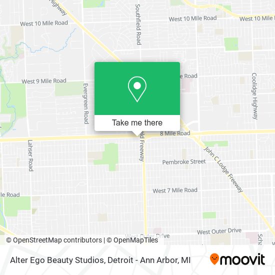 Mapa de Alter Ego Beauty Studios