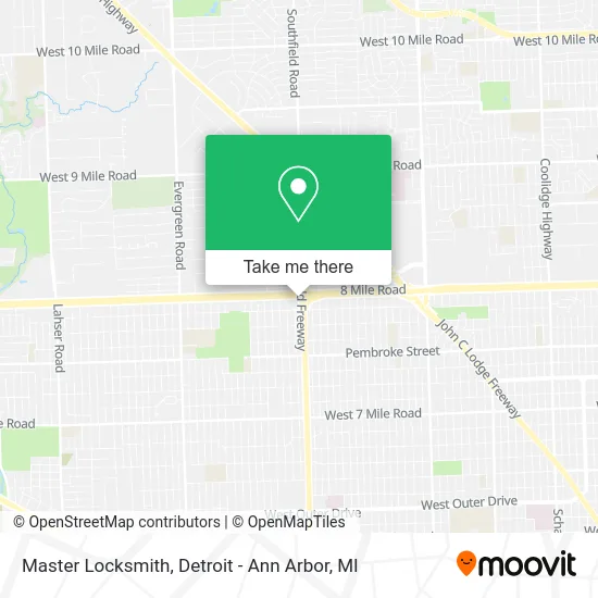 Master Locksmith map