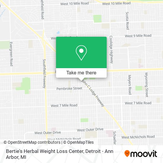 Bertie's Herbal Weight Loss Center map