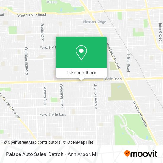 Palace Auto Sales map