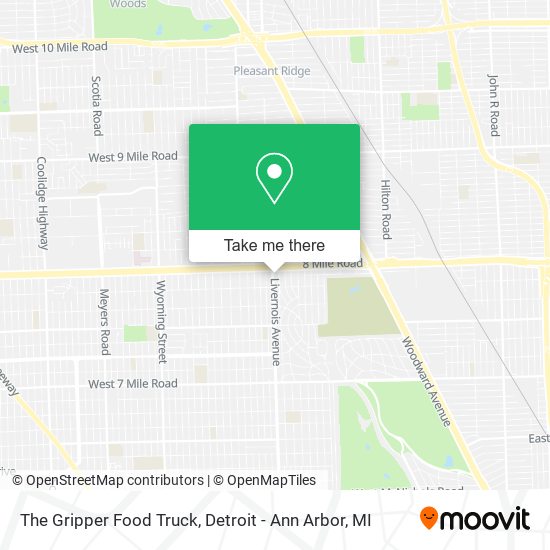 The Gripper Food Truck map