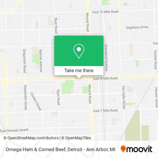 Omega Ham & Corned Beef map