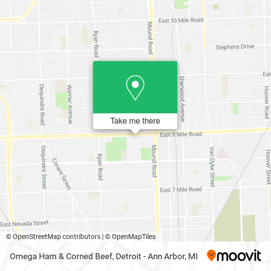 Omega Ham & Corned Beef map