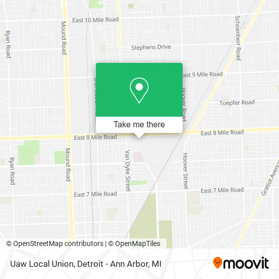 Uaw Local Union map