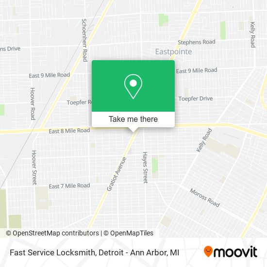 Mapa de Fast Service Locksmith