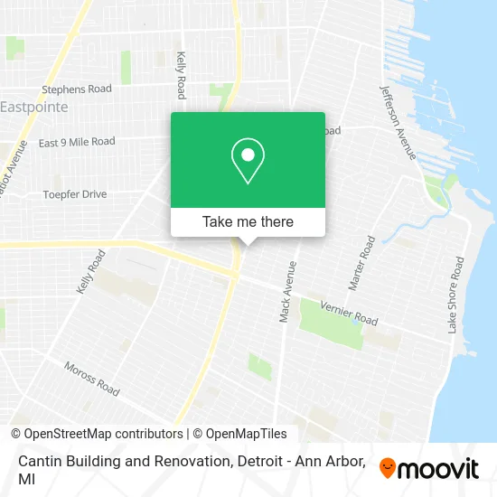 Cantin Building and Renovation map