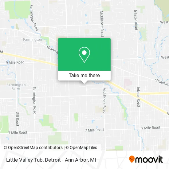 Mapa de Little Valley Tub