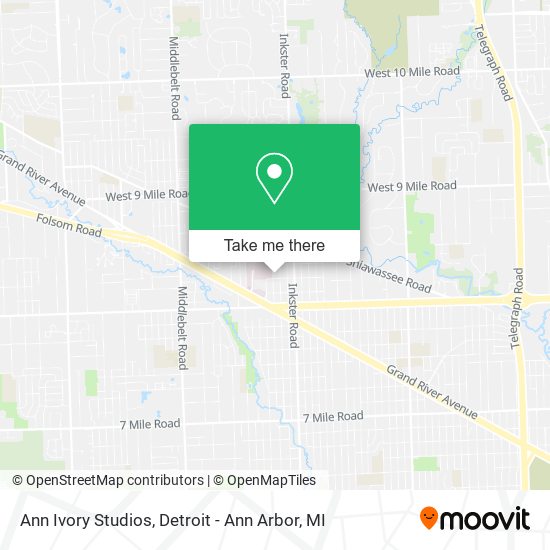 Ann Ivory Studios map