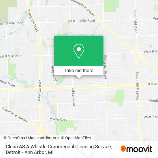 Clean AS A Whistle Commercial Cleaning Service map