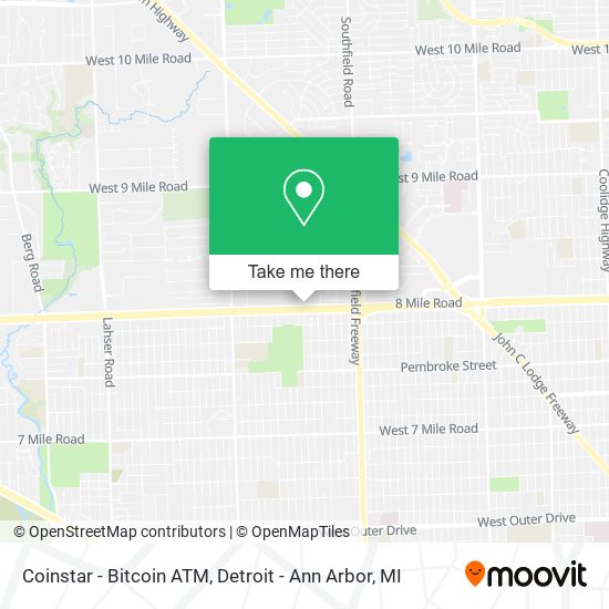 Coinstar - Bitcoin ATM map