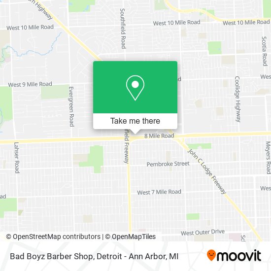 Mapa de Bad Boyz Barber Shop