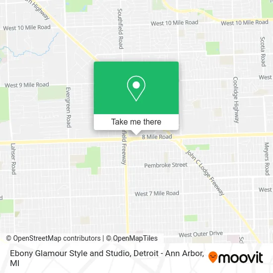 Ebony Glamour Style and Studio map