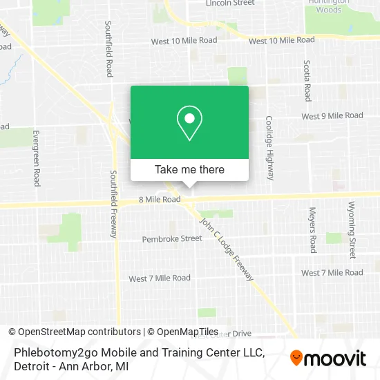 Mapa de Phlebotomy2go Mobile and Training Center LLC