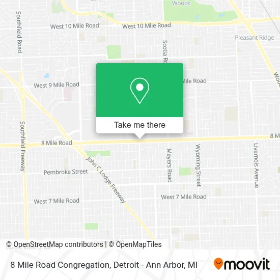 8 Mile Road Congregation map