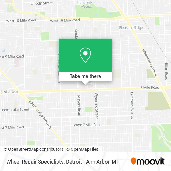 Wheel Repair Specialists map