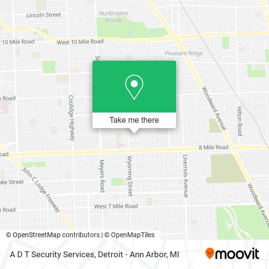 A D T Security Services map