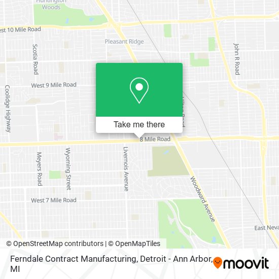 Mapa de Ferndale Contract Manufacturing