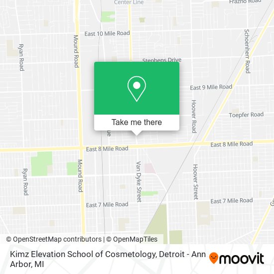 Kimz Elevation School of Cosmetology map