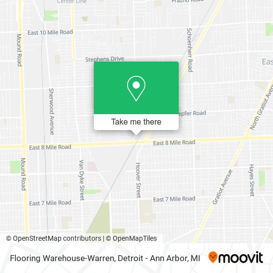 Flooring Warehouse-Warren map