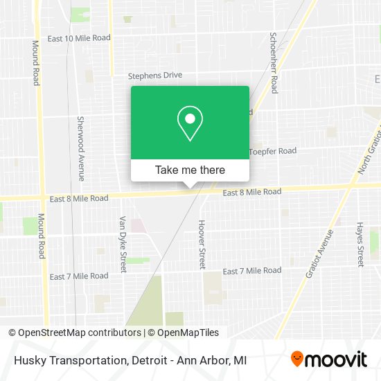 Husky Transportation map