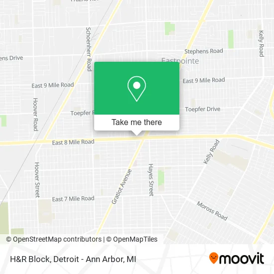 H&R Block map