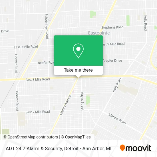 ADT 24 7 Alarm & Security map