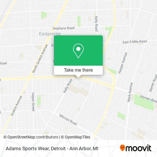 Adams Sports Wear map