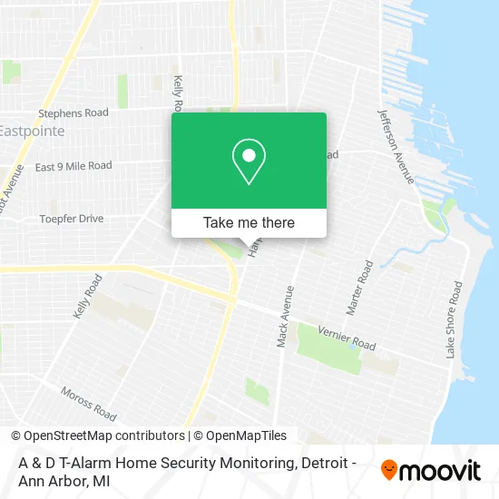 A & D T-Alarm Home Security Monitoring map